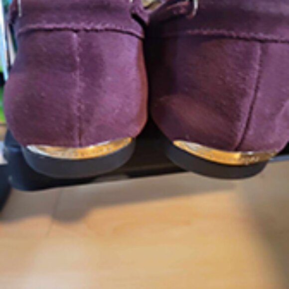 Michael MICHAEL KORS Sutton Moc Bow Moccasins Shoes, Oxblood color in Size 9 - Picture 6 of 8